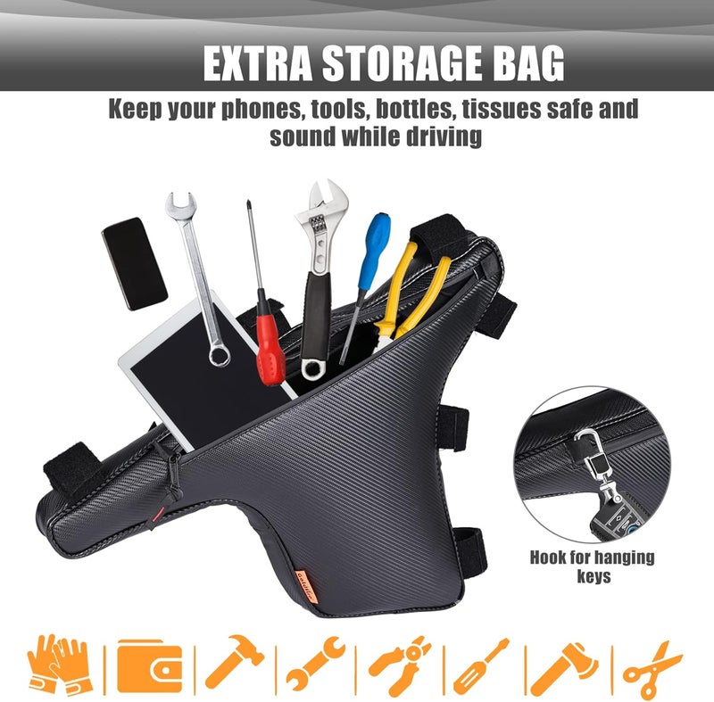 Sresk Black Triangle Truss Storage Bag for Kawasaki Teryx KRX 1000 (2020+) - Image 4