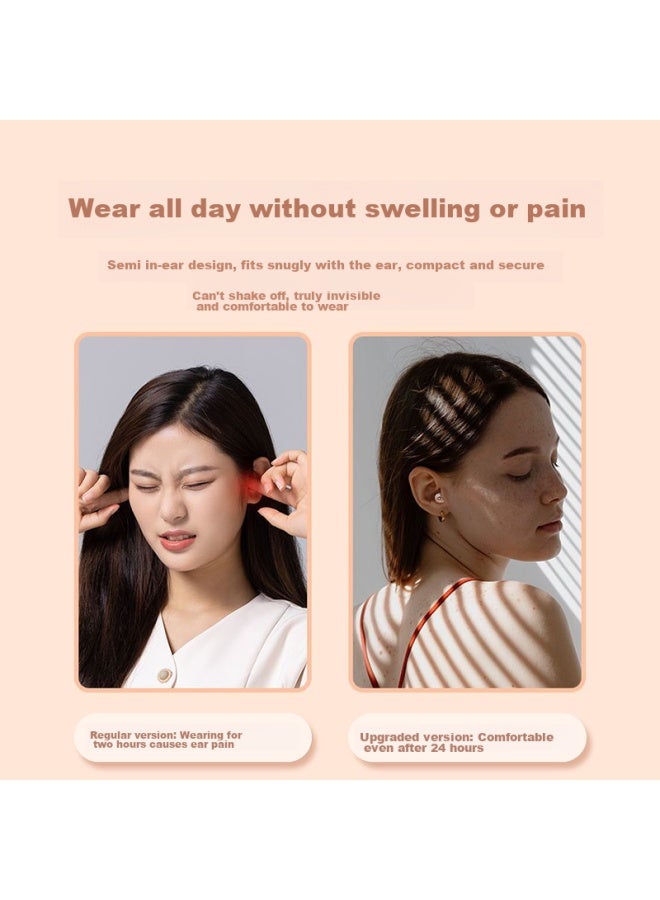 Witgoer Earphones, Invisible Wireless, Compact Mini Semi-in, Concealed Micro, For Work, Browsing, Napping, Sleeping, Side Sleeping, Ear-friendly, Mini, Ultra-long Battery Life - Image 4