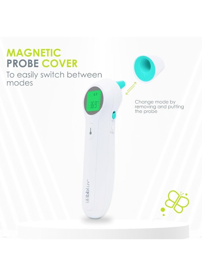 bblÃ¼v Bblüv - Orä - Non-Contact Digital Infrared Thermometer, Ear Thermometer - 5 In 1 In Led Display, For Babies, Children, And Adults Tracking Fever Indicator – Fast 1 Second Temperature - Image 5