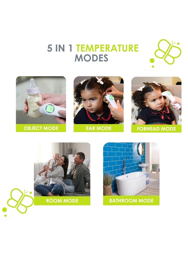 bblÃ¼v Bblüv - Orä - Non-Contact Digital Infrared Thermometer, Ear Thermometer - 5 In 1 In Led Display, For Babies, Children, And Adults Tracking Fever Indicator – Fast 1 Second Temperature - Image 2