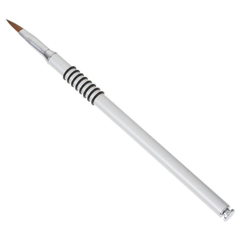 Professional Nail Art Brush Pen For DIY Manicure Creative Tool Home Salon Use 16x0.5cm Silver - Image 2