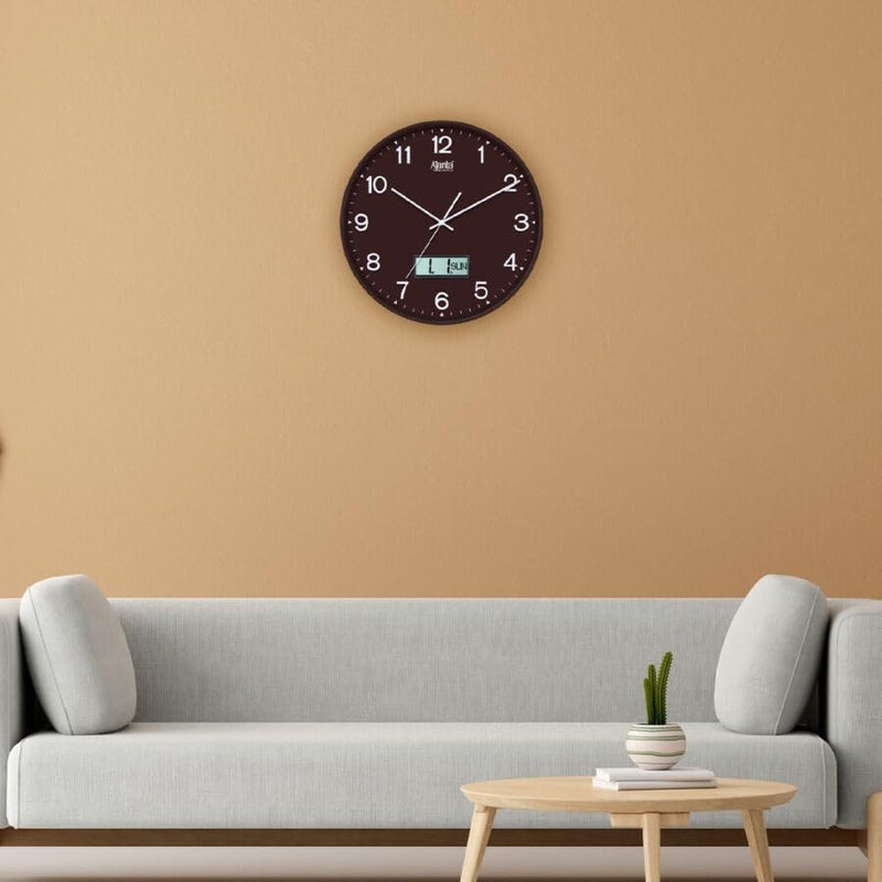 Ajanta أجانتا - ساعة ديكور المنزل - 9167 - بني - Image 2