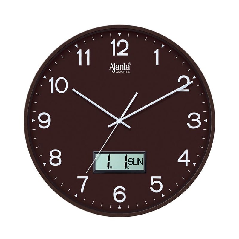 Ajanta أجانتا - ساعة ديكور المنزل - 9167 - بني - Image 1