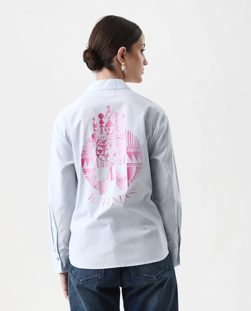 Rareism Women's Graphic Print Shirt