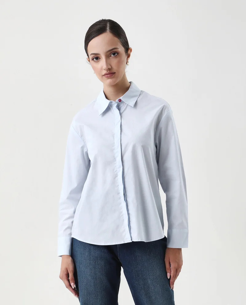 Rareism Women's Graphic Print Shirt