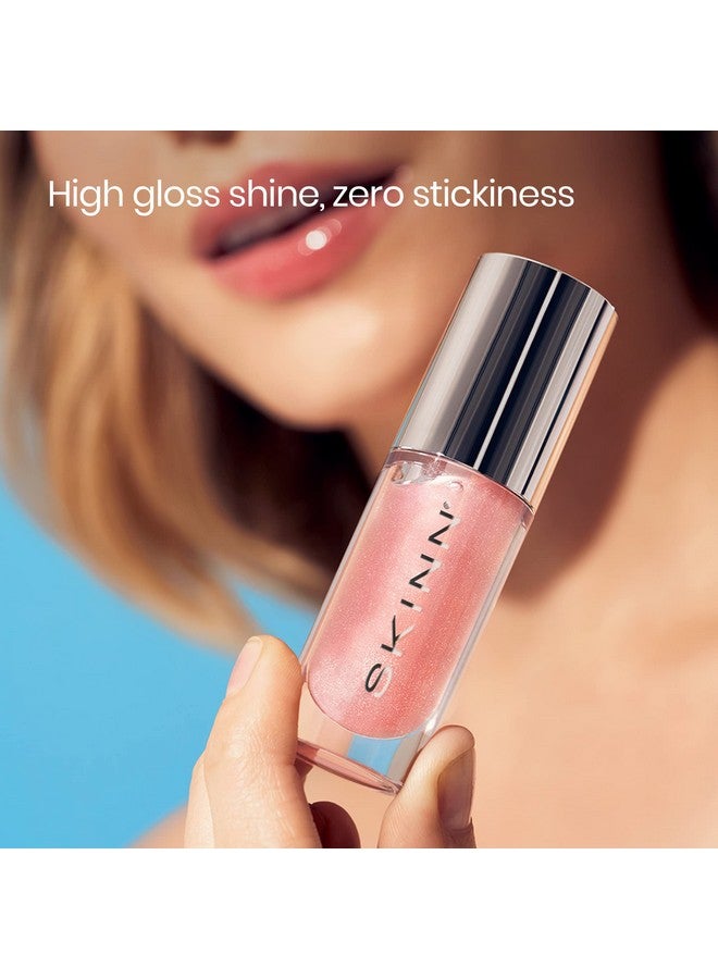 Skinn Luminous Blush Lip Oil Support Collagen Production Smooth Lines & Soothe Dry Cracked Lips Hydrating Clear Lip Oils Improve Skin'S Elasticity Texture & Glow Vitamin C & Manuka Honey - Image 2