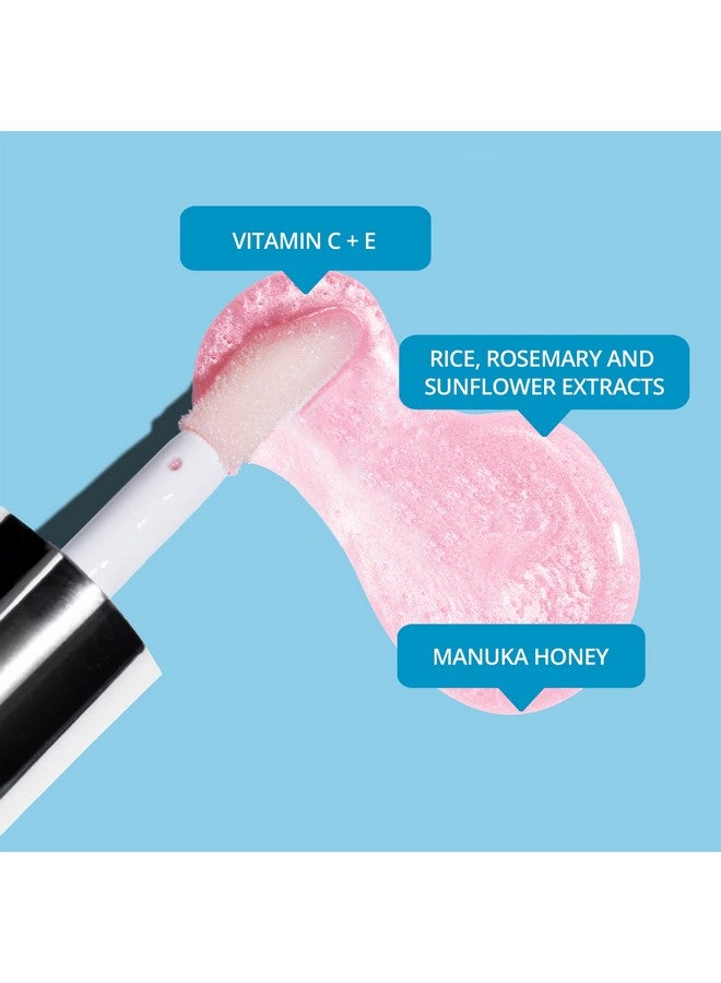 Skinn Luminous Blush Lip Oil Support Collagen Production Smooth Lines & Soothe Dry Cracked Lips Hydrating Clear Lip Oils Improve Skin'S Elasticity Texture & Glow Vitamin C & Manuka Honey - Image 4