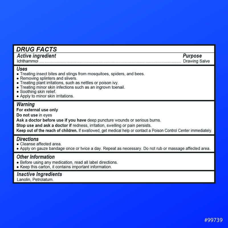 Quality Choice Ichthammol Ointment 20%, Advanced Drawing Salve, Soothing Skin Relief for Plant Irritations, Splinter, Slivers, Acne, Boils, Ingrown Hairs & Nails,Bug Bites & Stings, 1oz Tube - Image 3