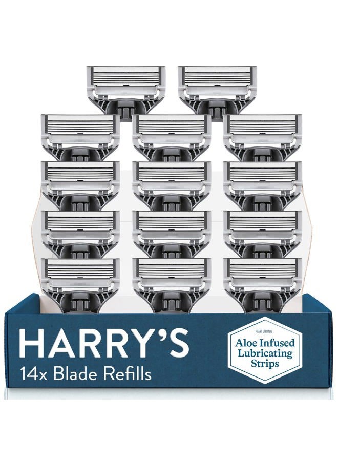 Harry's Razor Blades for Men - 14 Count - Premium Razor Blade Refill Cartridges - Image 1