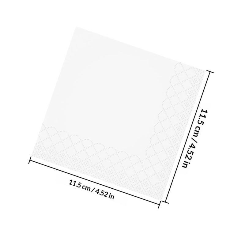 White 2 Ply Disposable Dinner Napkins 100 Sheets For Party Wedding Restaurant - Image 3