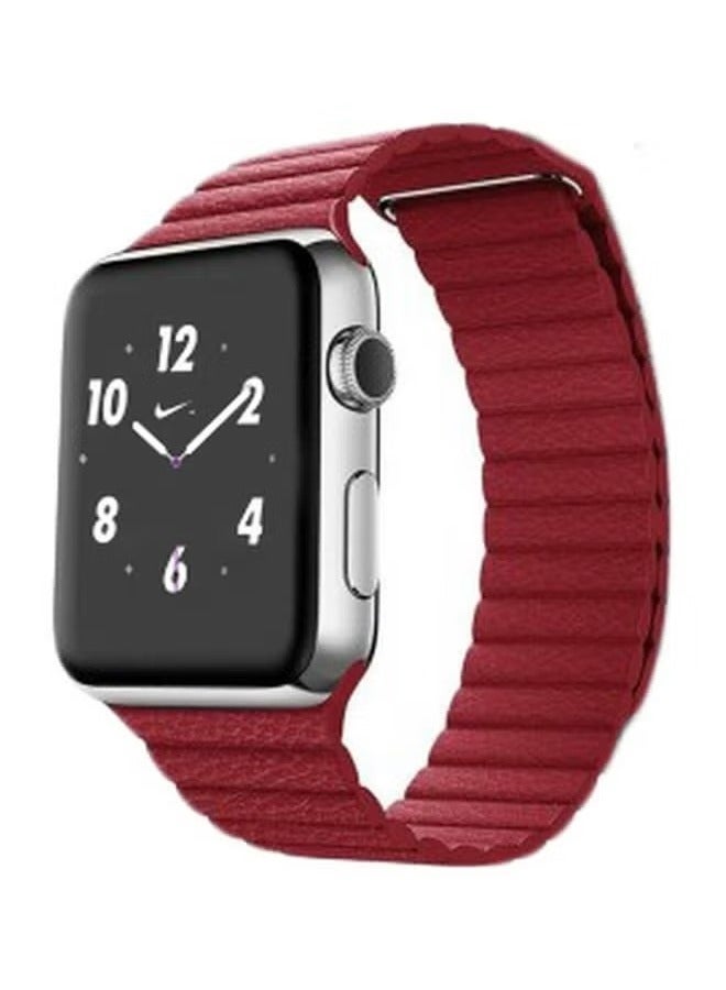 vesus Henlein Series Replacement Band For Apple Watch Series 38/40mm Red Red
