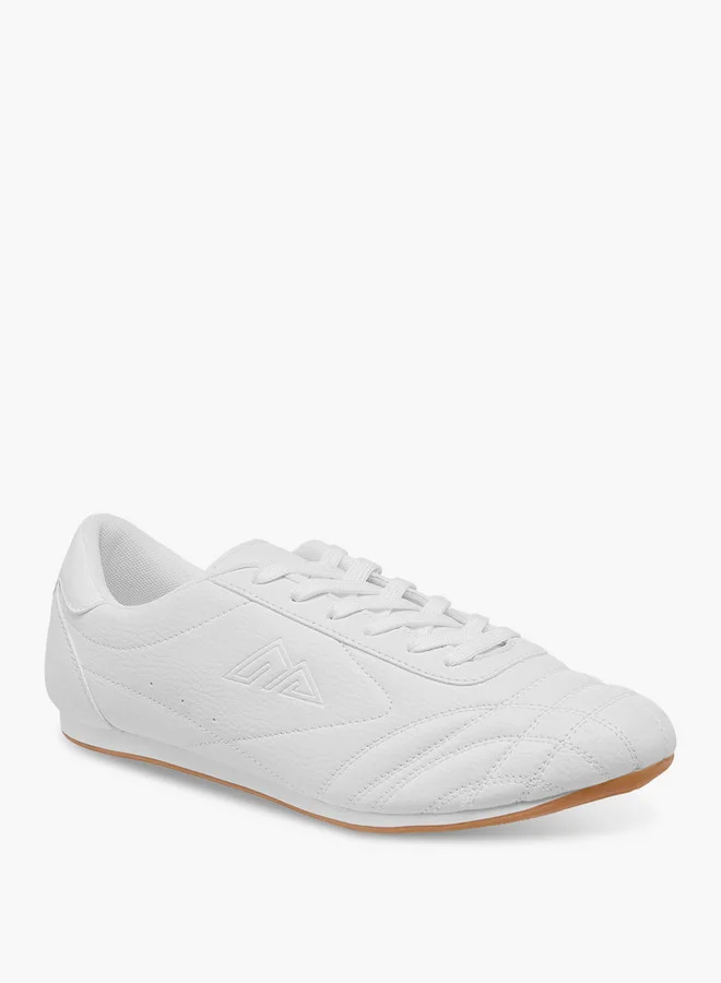 Oaklan by Shoexpress Stitch Detail Sneakers with Lace-Up Closure
