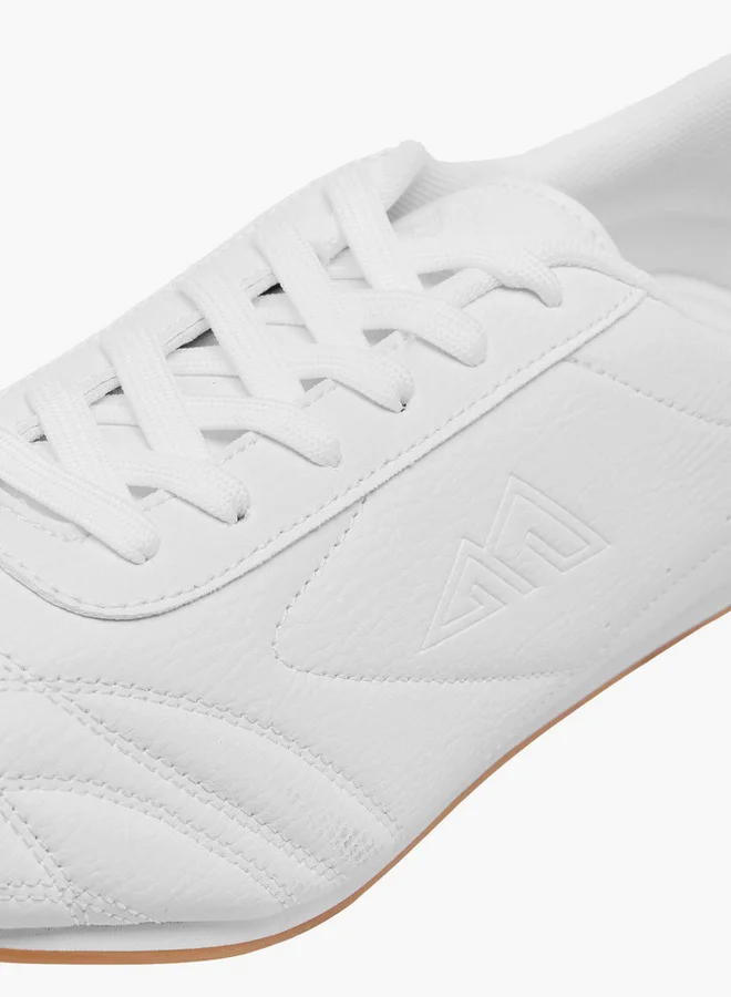 Oaklan by Shoexpress Stitch Detail Sneakers with Lace-Up Closure