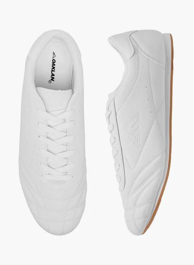 Oaklan by Shoexpress Stitch Detail Sneakers with Lace-Up Closure