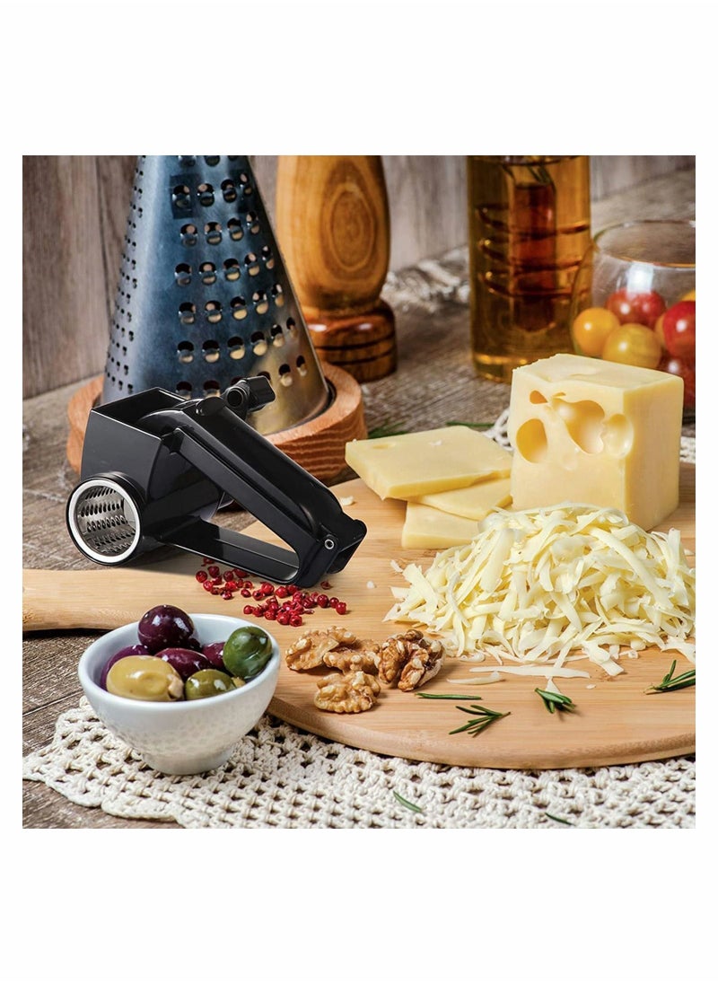 Y&D Cheese Grater Rotary Manual Handheld Grater, with Stainless Steel Drum for Grating Hard Chocolate Nuts Kitchen Tool  - Image 3