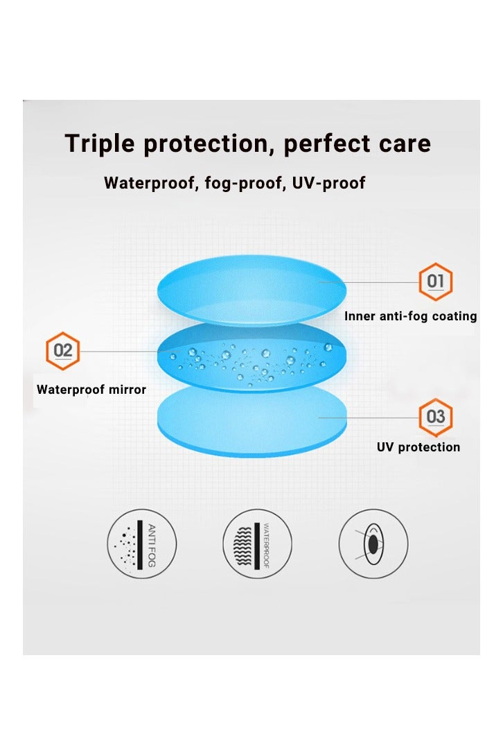 Super ZYouth Swimming Goggles Storage Bag, 6 In-1 Swimming Glasses, Nose Clip with Earplugs and Swimming Cap, Anti- Fog Swimming Goggles, Waterproof, Portable, for Women/Girl（Pink) - Image 5