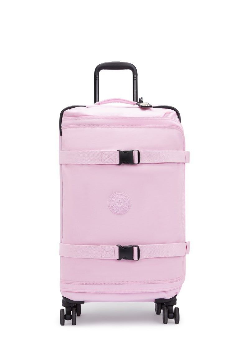 kipling Basic Plus Spontaneous Medium 4-Wheeled Suitcase 66cm/25inches, 3.72kg, 71L, Blooming Pink - Image 1