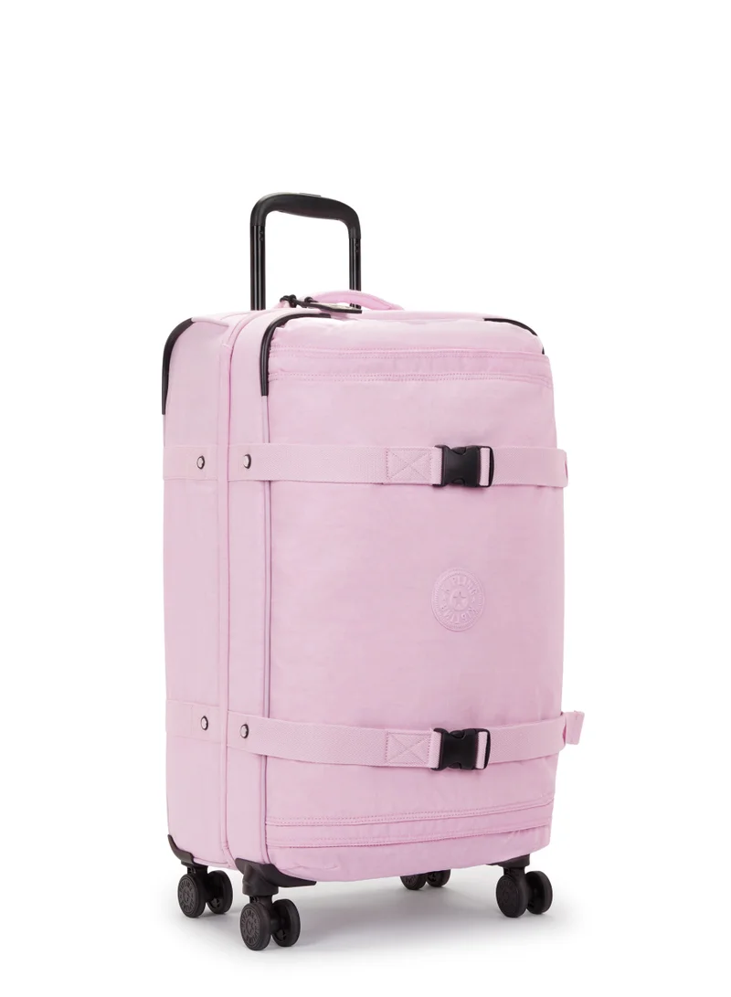 Kipling Basic Plus Spontaneous Medium 4-Wheeled Suitcase 66cm/25inches, 3.72kg, 71L, Blooming Pink