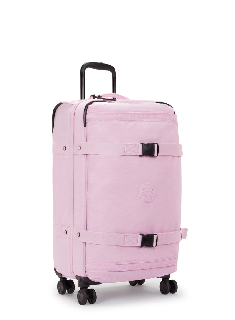 kipling Basic Plus Spontaneous Medium 4-Wheeled Suitcase 66cm/25inches, 3.72kg, 71L, Blooming Pink - Image 2
