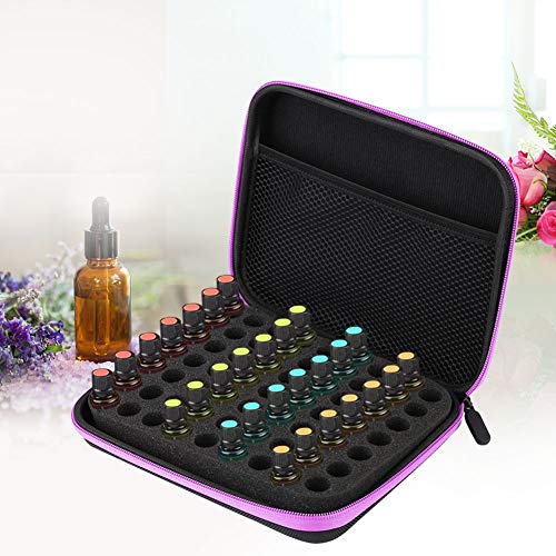 Junluck Essential Oil Storage Bag, 63 Slots Portable EVA Aromatherapy Essential Oil Storage Bag Case Anti-crash Essential Oil Storage Box Organizer for Home/Traveling/Moving House() - Image 3