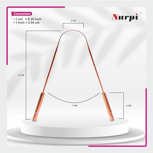 NURPI COPPER PREMIUM DESIGN TONGUE CLEANER pack of 4 - Image 4