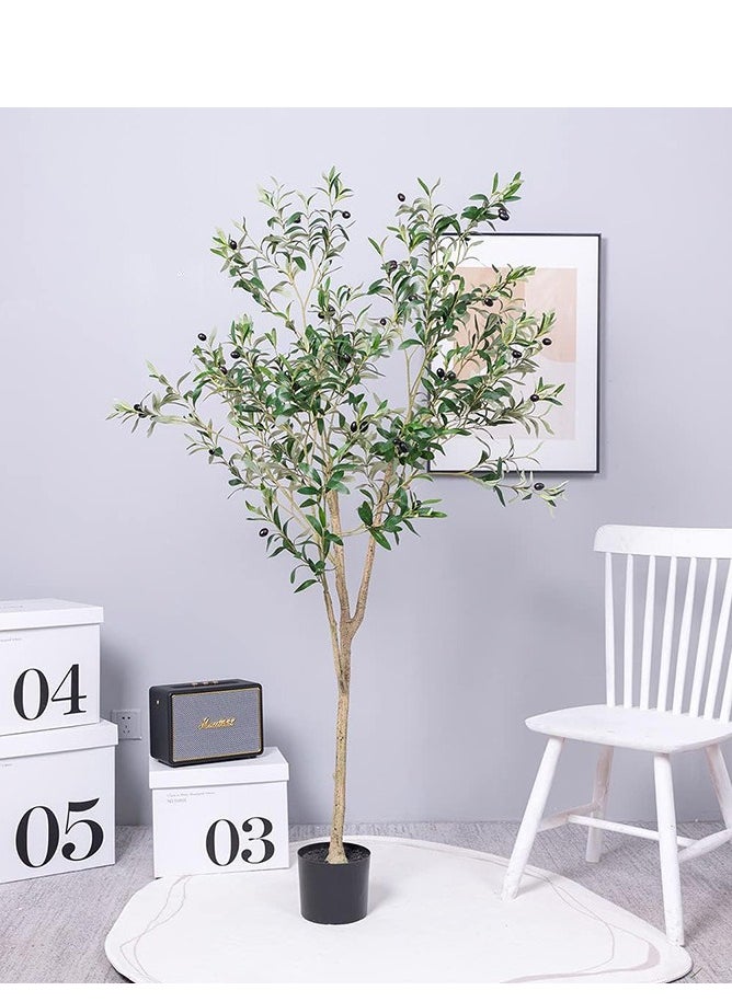 KUYING Artificial Olive Tree With Realistic Olive Branches And Fruits Ideal For Home Office Interior Decoration Available In Two Sizes Of 150CM/180CM For You To Choose From  - Image 2