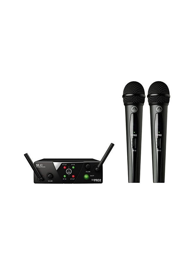 AKG Pro Audio Wireless Microphone System, Black (MINI2VOC-US25A/C)