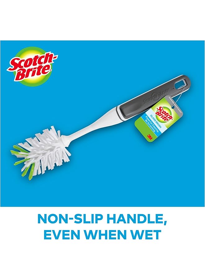 Scotch Brite Glass And Water Bottle Brush Long Lasting Bristles Safe On Multiple Types Of Water Bottles Vases And More - Image 4