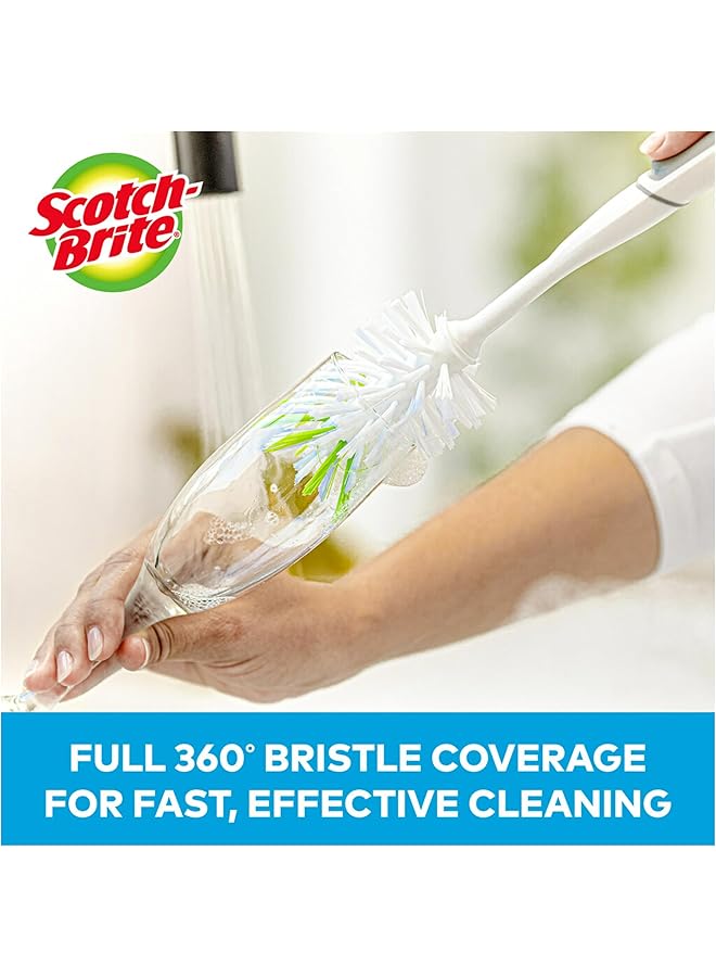 Scotch Brite Glass And Water Bottle Brush Long Lasting Bristles Safe On Multiple Types Of Water Bottles Vases And More - Image 3