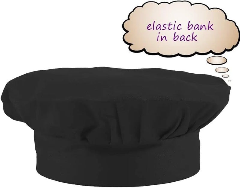 MAKSTILE Kids Apron with Chef Cap With Adjustable Neck Strap |Apron for Kids for Cooking, Baking, Painting & School Activities | Chef Apron for Girls & Boys | 3 to 6 Years | Size-50 x 37 cms (Black) - Image 4