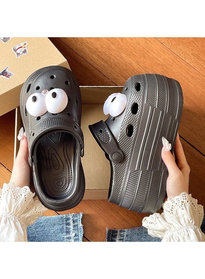 High-end Style, Super Popular High-heeled Sandals For Women, Summer Wear That Won't Tire Your Feet, Internet Celebrity Street Style, Ultra-high Heels 9cm, Perforated Shoes For Women