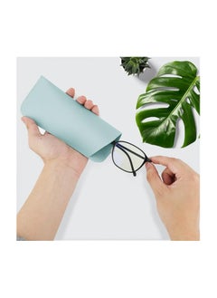 Oasisgalore 4pcs Soft Leather Portable Glasses Cases,  Slim Sunglasses Pouch Multiple Colors for Women Men  - Image 5