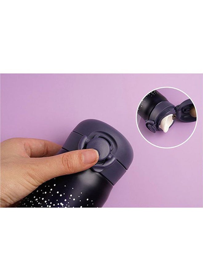 Loquat New Design Double Wall Thermos Water Bottle Purple/Black/Silver - Image 4