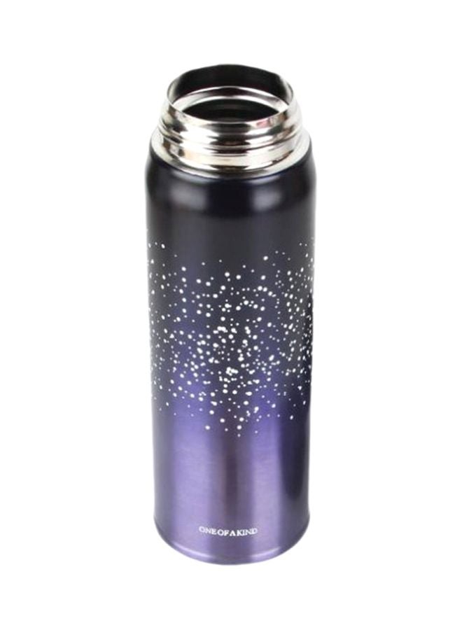 Loquat New Design Double Wall Thermos Water Bottle Purple/Black/Silver - Image 1