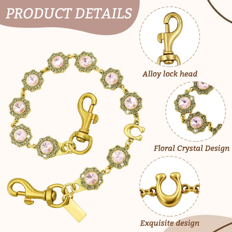 Gaiett Bag Charms Chain, Purse Charms for Handbags, Vintage Flower Purse Chain, Bag Strap Extender for Women - Image 3