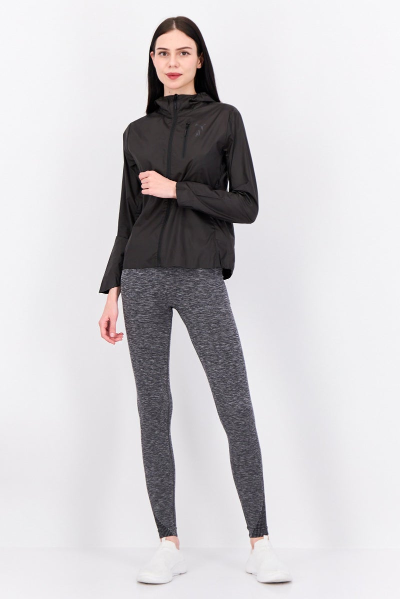 PUMA جاكيت تدريب طويل الأكمام للنساء، رياضي، أسود - Image 4