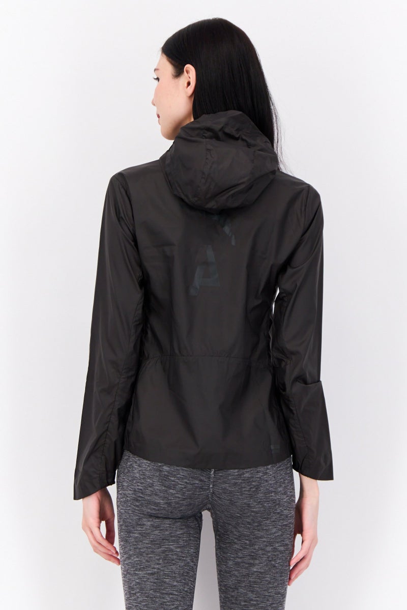 PUMA جاكيت تدريب طويل الأكمام للنساء، رياضي، أسود - Image 3