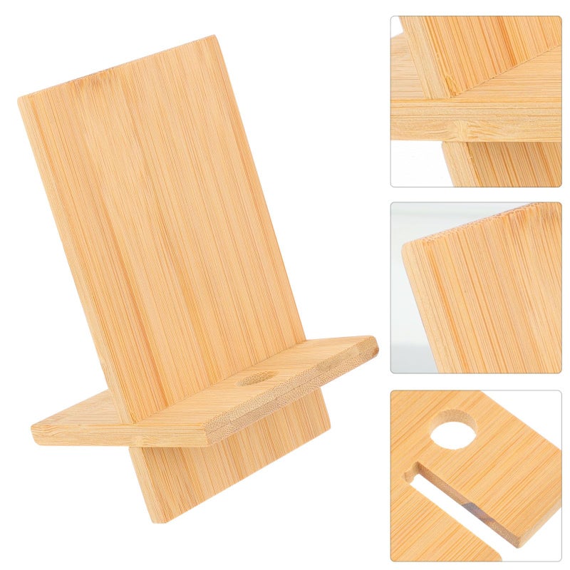 Detachable Multi Function Charging Base Phone Holder And Watch Stand Khaki Wood - Image 5