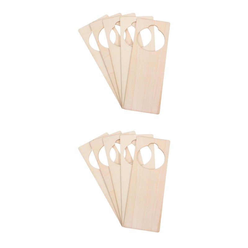 2pcs Blank Door Knob Hangers: 5pcs Door Hanger Sign Door Hanger Blanks Door Hangers for DIY Home Decoration Office Door Signs Hotel Room Signs - Image 1