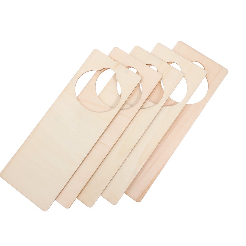 2pcs Blank Door Knob Hangers: 5pcs Door Hanger Sign Door Hanger Blanks Door Hangers for DIY Home Decoration Office Door Signs Hotel Room Signs - Image 3