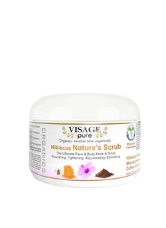 Visage Pure Hibiscus Nature'S Scrub The Ultimate Natural Face And Body Mask And Scrub. Nourishing Tightening Rejuvenating And Exfoliating Organic Physician Formulated Research Supported  - Image 1