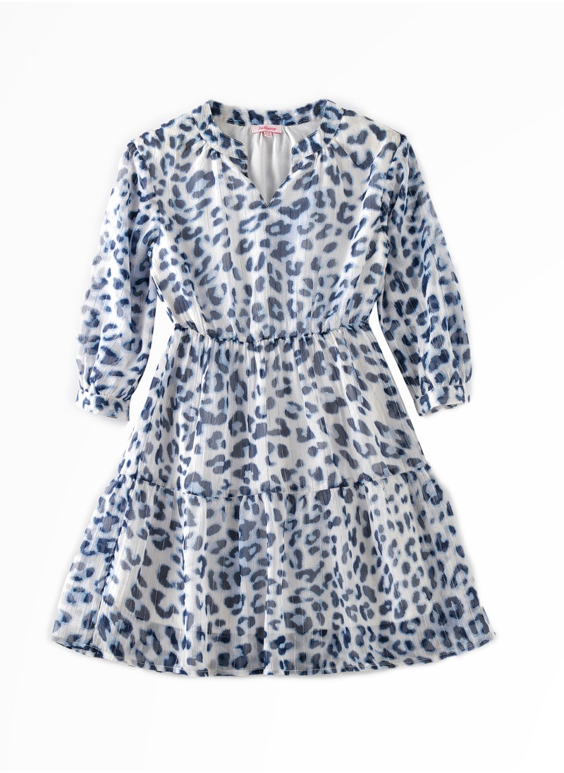 Jelliene - Tween Twirl: Girls' Flowy Georgette Dress Breezy Comfort & Summer Chic - Image 1