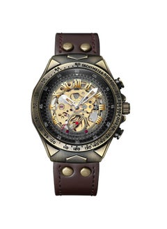 NIBEMINENT Binbang Retro Men's Fashion Casual Bronze Automatic Mechanical Watch Internet Red 