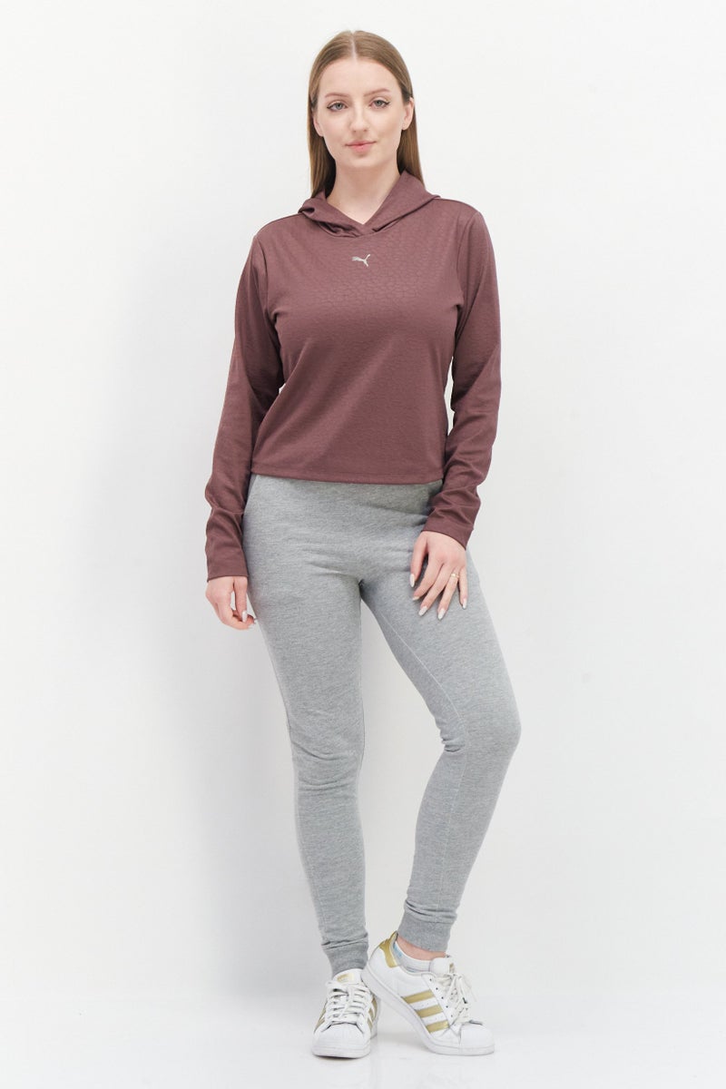 PUMA Women Sportswear Fit Training Sweatshirt, Dusty Plum - Image 4