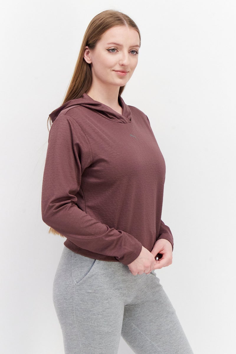 PUMA Women Sportswear Fit Training Sweatshirt, Dusty Plum - Image 2