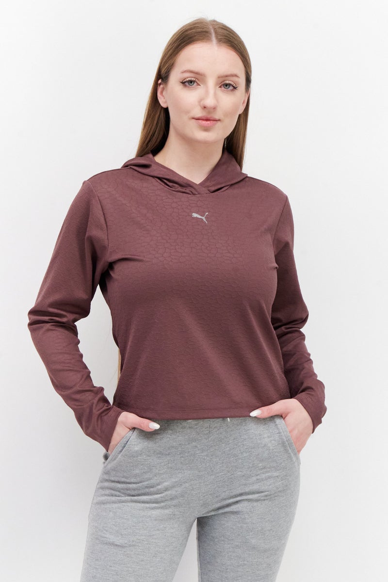 PUMA Women Sportswear Fit Training Sweatshirt, Dusty Plum - Image 1