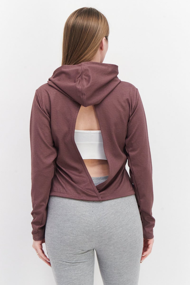 PUMA Women Sportswear Fit Training Sweatshirt, Dusty Plum - Image 3