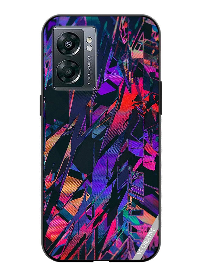 VR CREATIVE Protective Case Cover For Oppo A57 5G Abstract Design Multicolour - Image 1