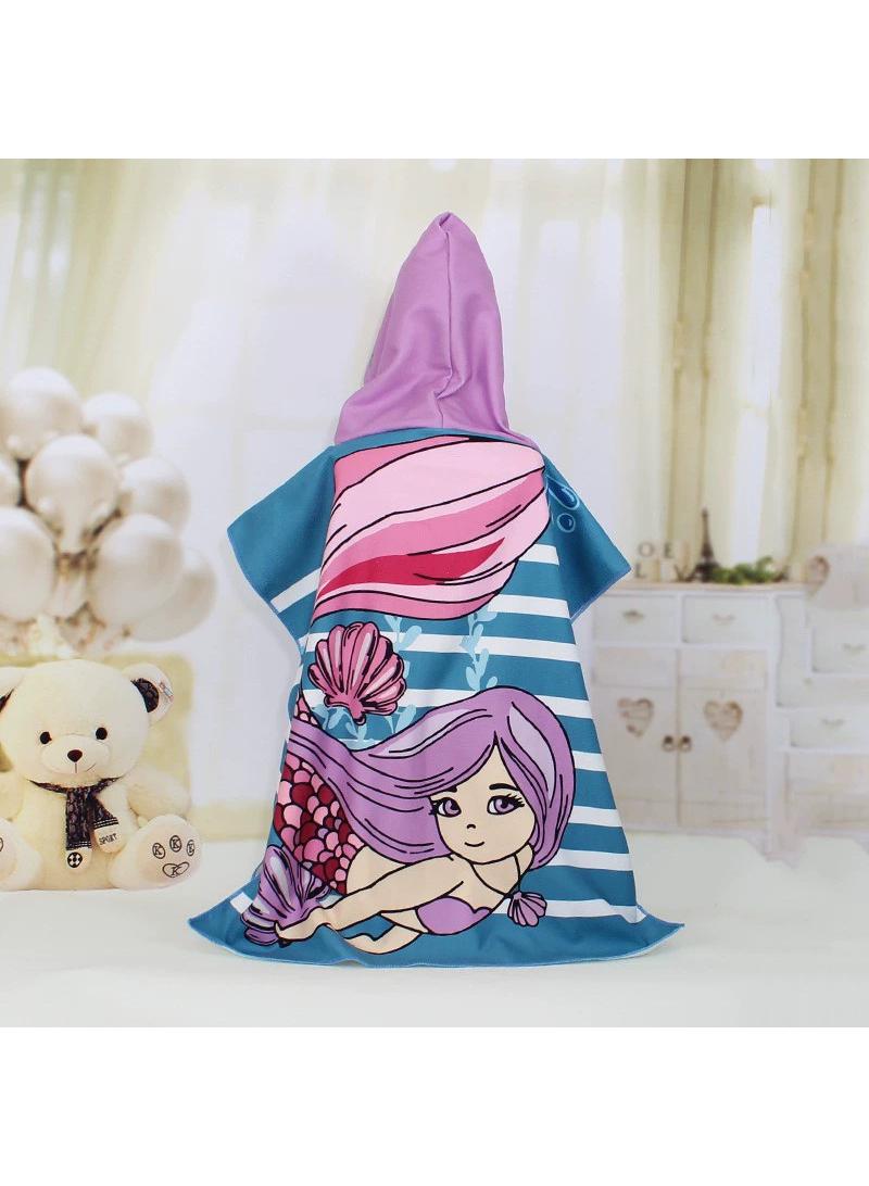 Y&D 70*150cm Printed Quick Drying Hooded Soft Bath Towel - Image 1