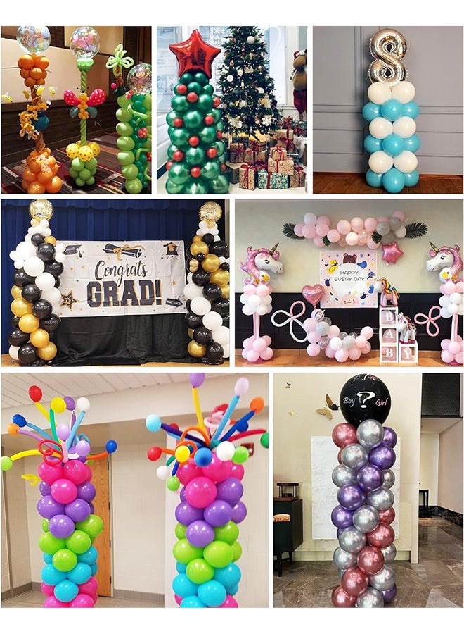 Captaintech 2pcs Balloon Stand Kit,Adjustable Design,Balloon Tower Decoration,Easy to Assemble,Suitable for Wedding/Graduation/Birthday Party(Without Balloons) - Image 3